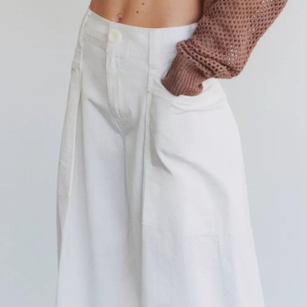 ANTHROPOLOGIE | Pilcro | 98% Cotton Wide-Leg Utility Pants | NWT - Picture 7 of 8